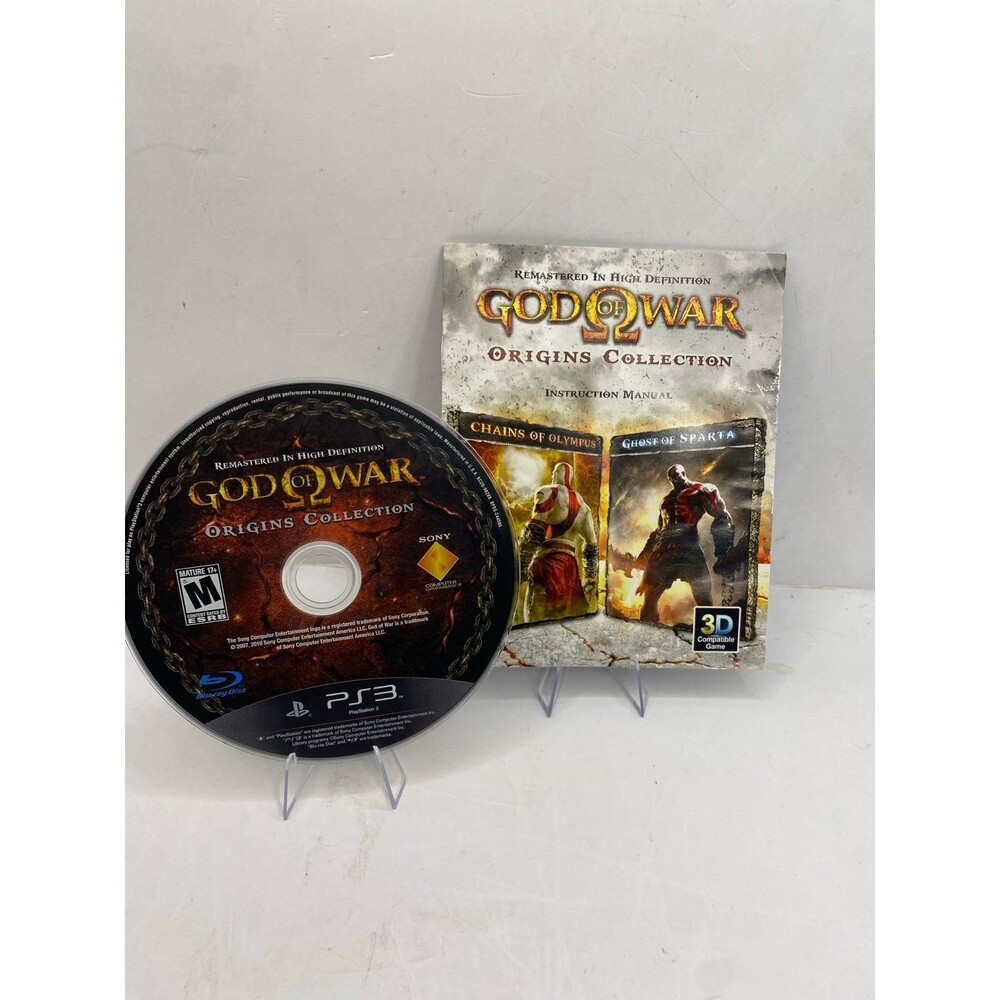 god of War Origins Collection PlayStation 3 PS3 Manual & Game Sparta Olympus